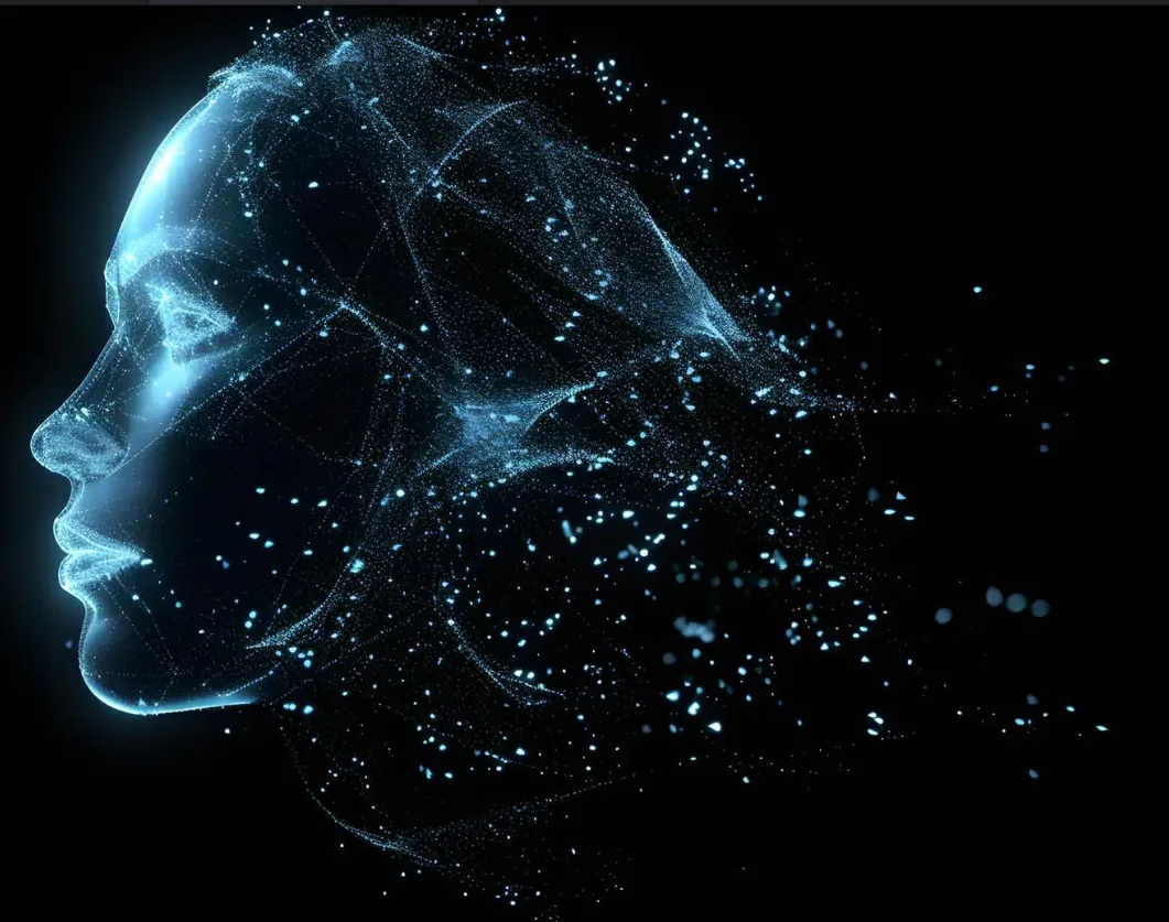 Holografická AI hlava – Ryzí Majetárna Neuronové srdce